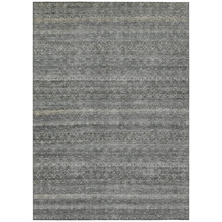 Piper Looms Chantille Stripes ACN2105 Pewter Machine Washable Area Rug main image