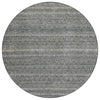 Piper Looms Chantille Stripes ACN2105 Pewter Machine Washable Area Rug Round Main Image