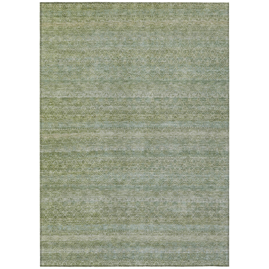 Piper Looms Chantille Stripes ACN2105 Sage Machine Washable Area Rug main image