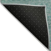 Piper Looms Chantille Stripes ACN2105 Teal Machine Washable Area Rug Backing Image