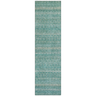 Piper Looms Chantille Stripes ACN2105 Teal Machine Washable Area Rug Runner Main Image