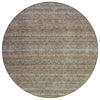 Piper Looms Chantille Stripes ACN2106 Brown Machine Washable Area Rug Round Main Image