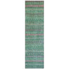 Piper Looms Chantille Stripes ACN2106 Green Machine Washable Area Rug Runner Main Image