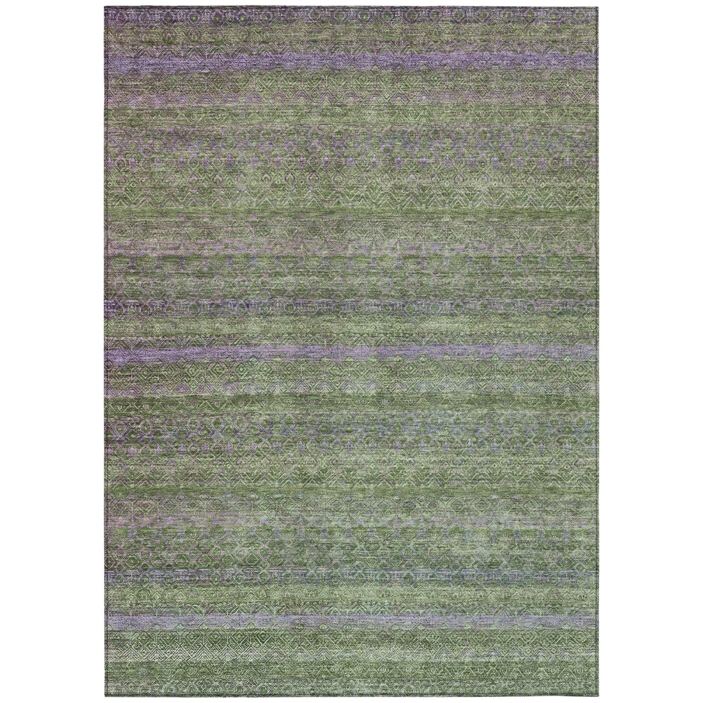 Piper Looms Chantille Stripes ACN2106 Olive Machine Washable Area Rug main image