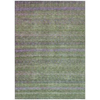Piper Looms Chantille Stripes ACN2106 Olive Machine Washable Area Rug main image