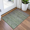 Piper Looms Chantille Stripes ACN2106 Olive Machine Washable Area Rug Scatter Lifestyle Image Feature