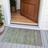 Piper Looms Chantille Stripes ACN2106 Olive Machine Washable Area Rug Scatter Outdoor Lifestyle Image Feature