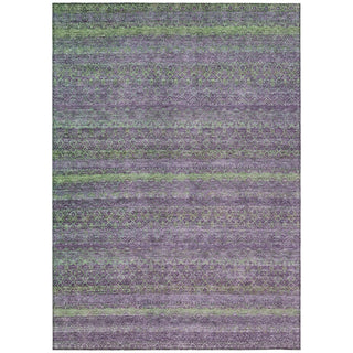 Piper Looms Chantille Stripes ACN2106 Purple Machine Washable Area Rug main image