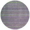 Piper Looms Chantille Stripes ACN2106 Purple Machine Washable Area Rug Round Main Image