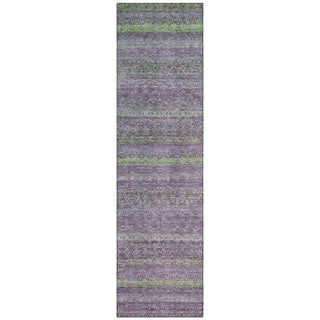 Piper Looms Chantille Stripes ACN2106 Purple Machine Washable Area Rug Runner Main Image