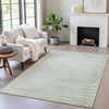 Piper Looms Chantille Swirls ACN2107 Aloe Machine Washable Area Rug Lifestyle Image Feature