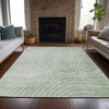 Piper Looms Chantille Swirls ACN2107 Aloe Machine Washable Area Rug Lifestyle Image Feature