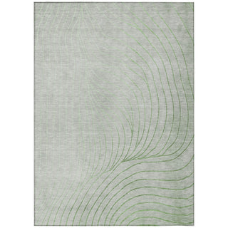 Piper Looms Chantille Swirls ACN2107 Aloe Machine Washable Area Rug main image