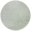 Piper Looms Chantille Swirls ACN2107 Aloe Machine Washable Area Rug Round Main Image