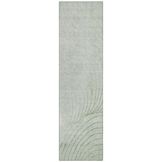 Piper Looms Chantille Swirls ACN2107 Aloe Machine Washable Area Rug Runner Main Image