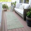 Piper Looms Chantille Swirls ACN2107 Aloe Machine Washable Area Rug Runner Outdoor Lifestyle Image Feature