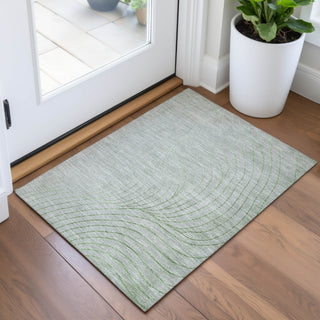 Piper Looms Chantille Swirls ACN2107 Aloe Machine Washable Area Rug Scatter Lifestyle Image Feature