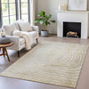 Piper Looms Chantille Swirls ACN2107 Beige Machine Washable Area Rug Lifestyle Image Feature