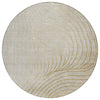Piper Looms Chantille Swirls ACN2107 Beige Machine Washable Area Rug Round Main Image