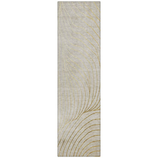 Piper Looms Chantille Swirls ACN2107 Beige Machine Washable Area Rug Runner Main Image