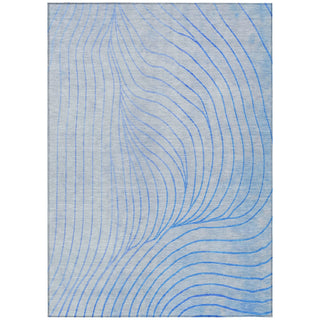 Piper Looms Chantille Swirls ACN2107 Blue Machine Washable Area Rug main image