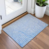 Piper Looms Chantille Swirls ACN2107 Blue Machine Washable Area Rug Scatter Lifestyle Image Feature