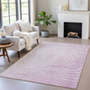 Piper Looms Chantille Swirls ACN2107 Blush Machine Washable Area Rug Lifestyle Image Feature
