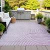 Piper Looms Chantille Swirls ACN2107 Blush Machine Washable Area Rug Outdoor Lifestyle Image Feature