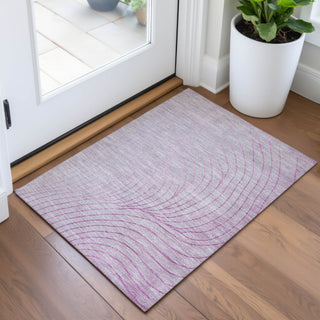 Piper Looms Chantille Swirls ACN2107 Blush Machine Washable Area Rug Scatter Lifestyle Image Feature