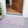 Piper Looms Chantille Swirls ACN2107 Blush Machine Washable Area Rug Scatter Outdoor Lifestyle Image Feature