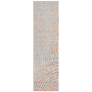Piper Looms Chantille Swirls ACN2107 Copper Machine Washable Area Rug Runner Main Image