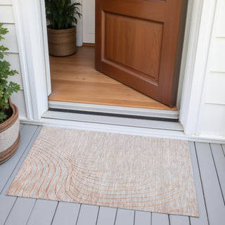 Piper Looms Chantille Swirls ACN2107 Copper Machine Washable Area Rug Scatter Outdoor Lifestyle Image Feature
