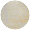 Piper Looms Chantille Swirls ACN2107 Gold Machine Washable Area Rug Round Main Image