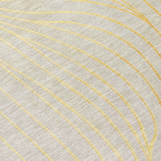 Piper Looms Chantille Swirls ACN2107 Gold Machine Washable Area Rug Swatch Image