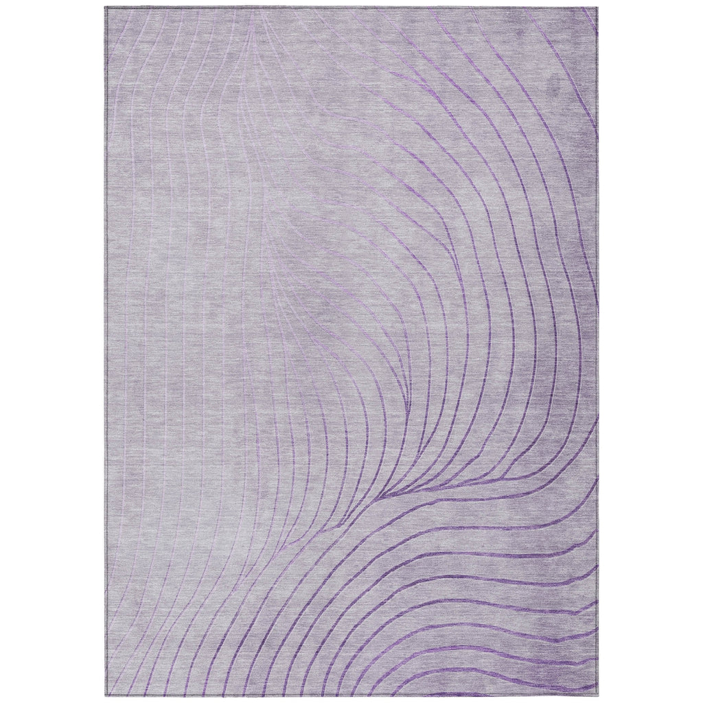 Piper Looms Chantille Swirls ACN2107 Lavender Machine Washable Area Rug main image