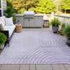 Piper Looms Chantille Swirls ACN2107 Lavender Machine Washable Area Rug Outdoor Lifestyle Image Feature
