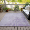 Piper Looms Chantille Swirls ACN2107 Lavender Machine Washable Area Rug Outdoor Lifestyle Image Feature