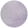 Piper Looms Chantille Swirls ACN2107 Lavender Machine Washable Area Rug Round Main Image