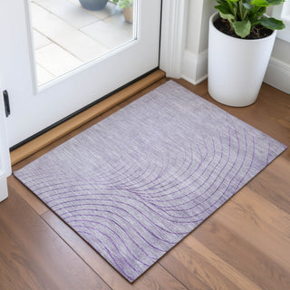 Piper Looms Chantille Swirls ACN2107 Lavender Machine Washable Area Rug Scatter Lifestyle Image Feature