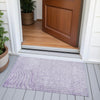 Piper Looms Chantille Swirls ACN2107 Lavender Machine Washable Area Rug Scatter Outdoor Lifestyle Image Feature