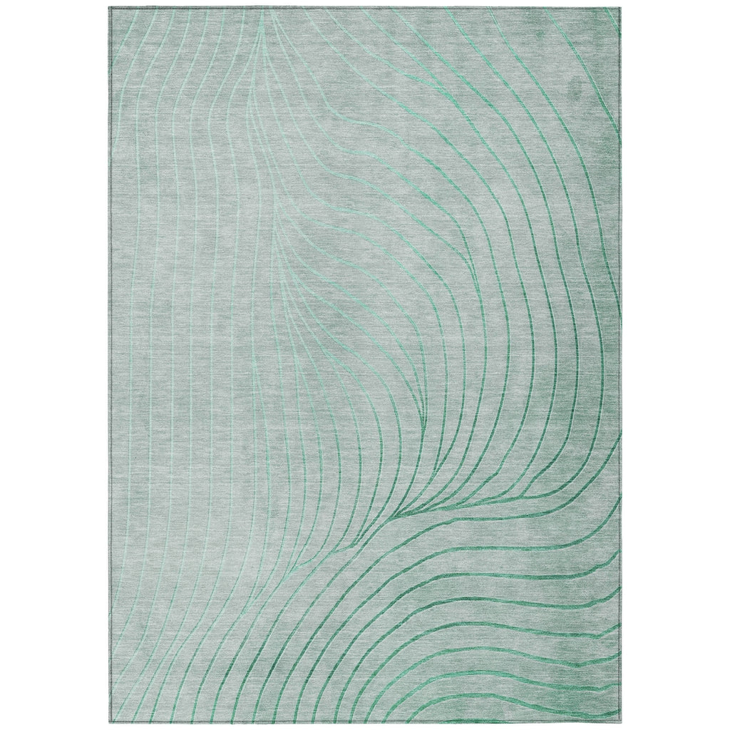 Piper Looms Chantille Swirls ACN2107 Mint Machine Washable Area Rug main image