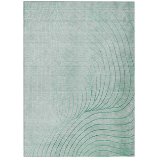 Piper Looms Chantille Swirls ACN2107 Mint Machine Washable Area Rug main image