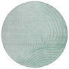 Piper Looms Chantille Swirls ACN2107 Mint Machine Washable Area Rug Round Main Image