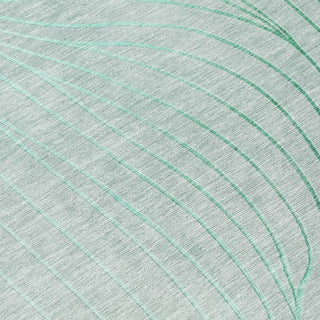 Piper Looms Chantille Swirls ACN2107 Mint Machine Washable Area Rug Swatch Image