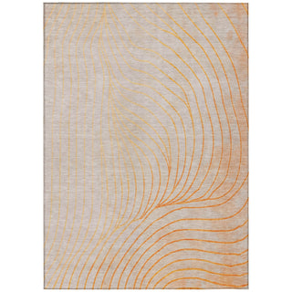 Piper Looms Chantille Swirls ACN2107 Orange Machine Washable Area Rug main image