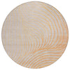 Piper Looms Chantille Swirls ACN2107 Orange Machine Washable Area Rug Round Main Image
