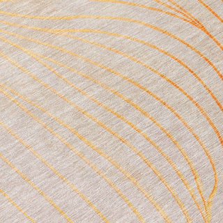Piper Looms Chantille Swirls ACN2107 Orange Machine Washable Area Rug Swatch Image