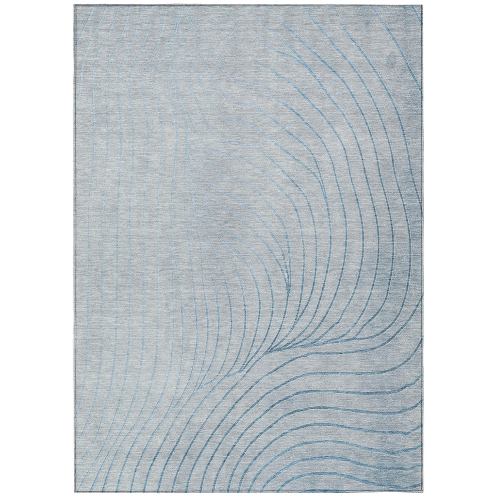 Piper Looms Chantille Swirls ACN2107 Sky Machine Washable Area Rug main image