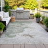 Piper Looms Chantille Abstract ACN2108 Aloe Machine Washable Area Rug Outdoor Lifestyle Image Feature