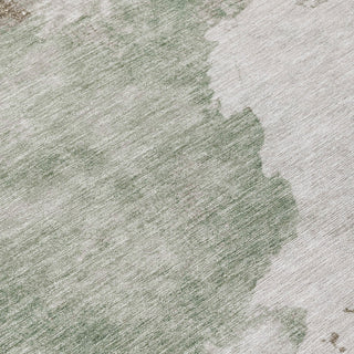 Piper Looms Chantille Abstract ACN2108 Aloe Machine Washable Area Rug Swatch Image
